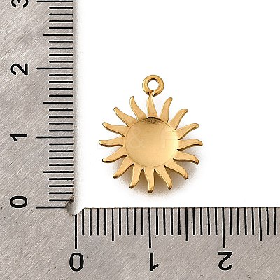 304 Stainless Steel Pendants STAS-C122-02G-1