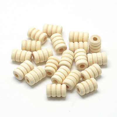 Unfinished Wood Beads X-WOOD-T007-02-1