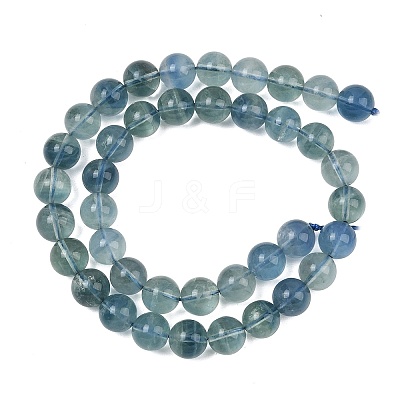 Natural Blue Fluorite Beads Strands GG-CBAF158-10mm-1