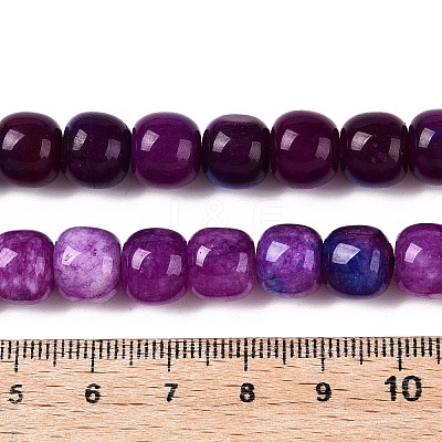 Dyed Natural White Jade Beads Strands G-T138-D26-1