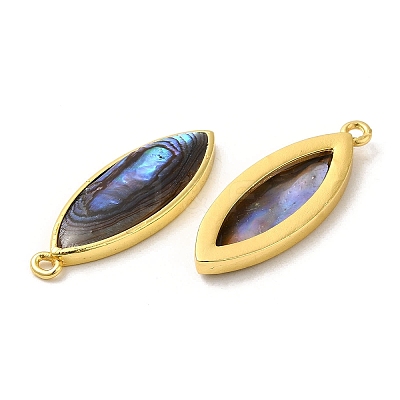 Natural Paua Shell Pendants KK-E059-13G-1