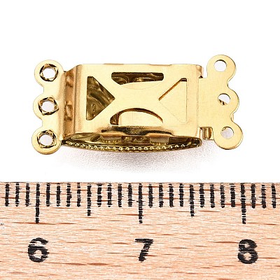 Ion Plating(IP) 304 Stainless Steel Box Clasp STAS-Q318-03G-1
