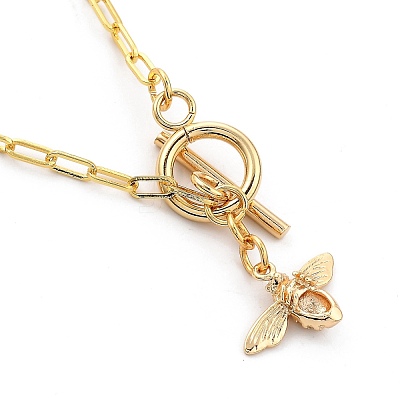 Brass Pendant Necklaces X-NJEW-JN03060-1