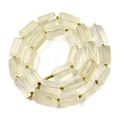 Natural Lemon Quartz(Heated) Beads Strands G-L552R-01-1