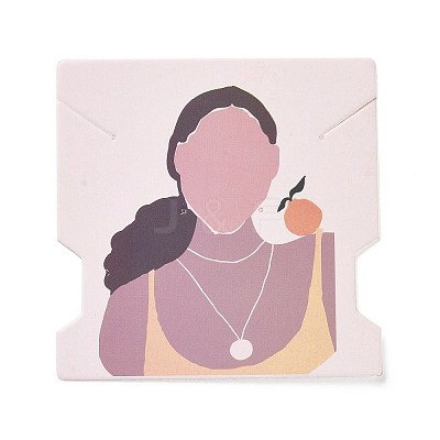 Paper Jewelry Display Cards DIY-B061-08B-1