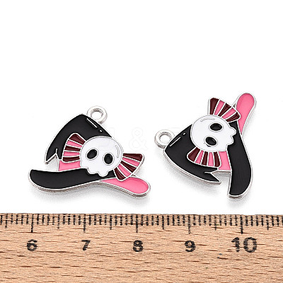 Halloween Theme Alloy and Enamel Pendants ENAM-T021-31G-01P-1