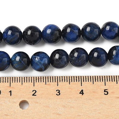 Grade B Natural Tiger Eye Beads Strands X-G-F591-18-8mm-01-1