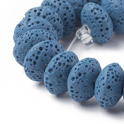 Natural Lava Rock Beads Strands G-F671-01B-05-1