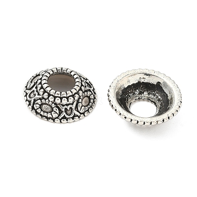 Tibetan Style Alloy Bead Cone TIBEB-L008-03AS-1