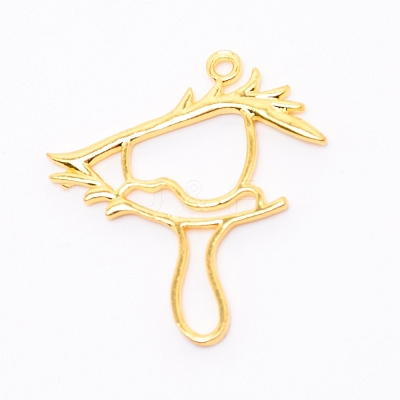 Zinc Alloy Open Back Bezel Pendants PALLOY-WH0070-86G-1