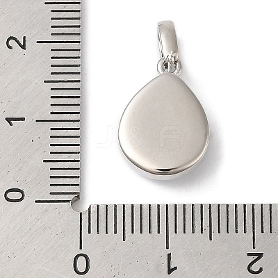 Rack Plating Brass with Synthetic Opal Pendants KK-S370-08P-1