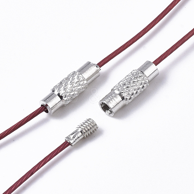 Stainless Steel Wire Necklace Cord DIY Jewelry Making X-TWIR-R003-09-1