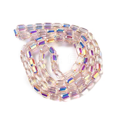 Electroplate Glass Beads Strands EGLA-D031-01-08-1