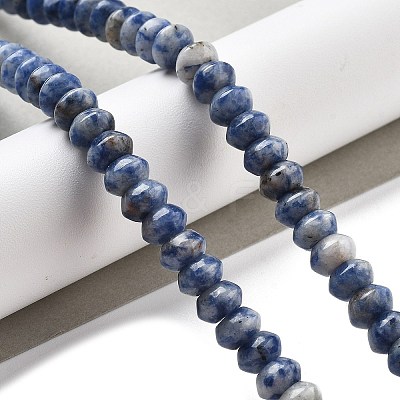 Natural Blue Spot Jasper Beads Strands G-P559-A15-01-1