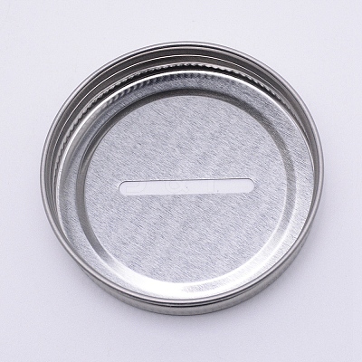 Tinplate Coin Slot Bank Lids FIND-WH0047-14B-1