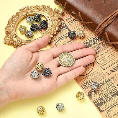 3Pcs 3 Colors Brass Cubic Zirconia Beads KK-YW0004-25-1