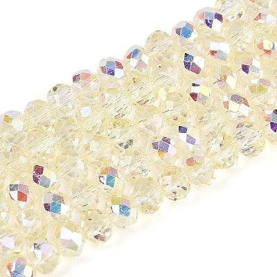 Transparent Glass Beads Strands EGLA-N016-4mm-05-1