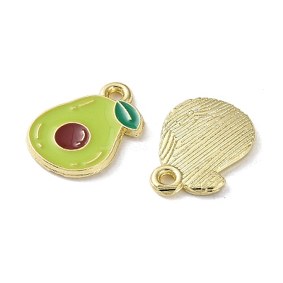 Fruit Alloy Enamel Charms PALLOY-S058-01LG-26-1