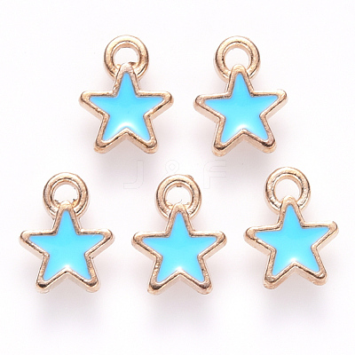 Alloy Enamel Charms X-ENAM-S121-029-1