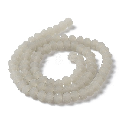 Imitation Jade Solid Color Glass Beads Strands EGLA-A034-J4mm-MD10-1