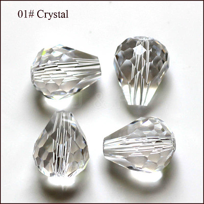 Imitation Austrian Crystal Beads SWAR-F062-8x6mm-01-1