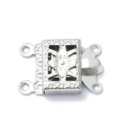 Non-Tarnish 304 Stainless Steel Box Clasp STAS-Q318-04P-1