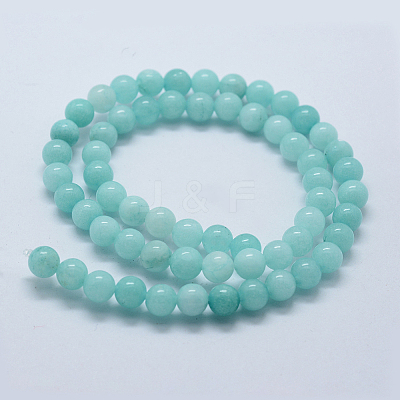 Natural & Dyed White Jade Bead Strands X-G-P370-02-10mm-1