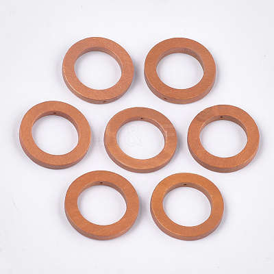 Painted Wood Pendants WOOD-T021-15I-1