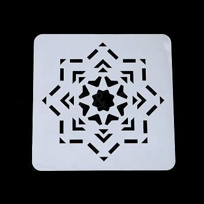 Star Pattern Eco-Friendly PET Plastic Hollow Painting Silhouette Stencil DRAW-PW0008-04R-1