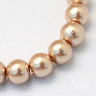 Baking Paint Glass Pearl Bead Strands X-HY-Q003-3mm-11-1