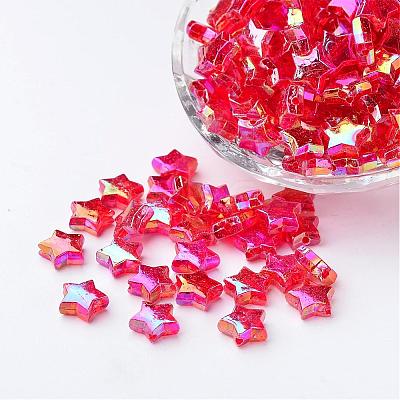 Eco-Friendly Transparent Acrylic Beads PL556-8-1