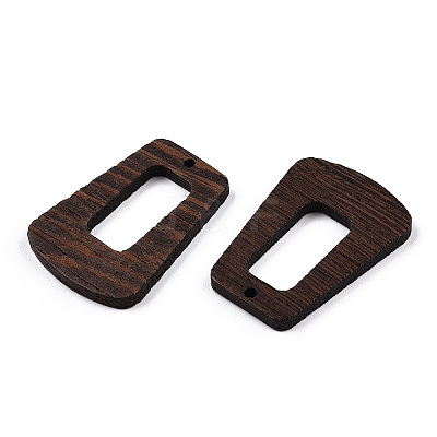 Natural Wenge Wood Pendants WOOD-T023-69A-01-1