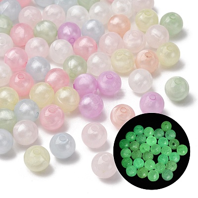 Luminous Transparent Acrylic Beads LACR-S001-01-1