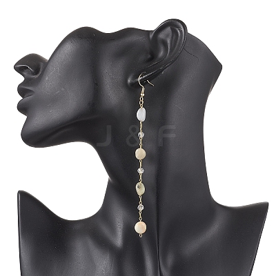 Handmade Natural Morganite Beaded Chains Earring & Necklaces Sets SJEW-JS01342-01-1