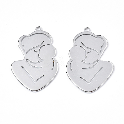 Non-Tarnish 201 Stainless Steel Pendants LS-STAS-N098-070P-1