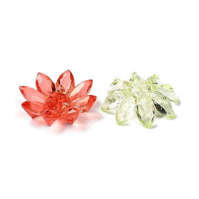 Transparent Acrylic Beads Caps SACR-A006-05-1