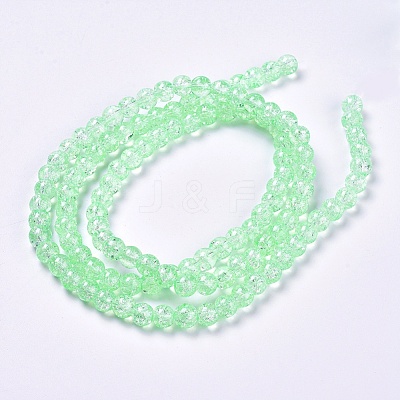 Crackle Glass Beads Strands CCG-Q001-8mm-A28-1