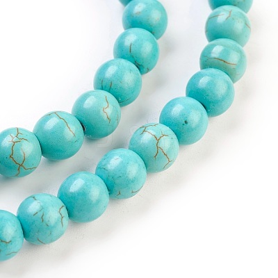 Synthetic Turquoise Beads Strands TURQ-G106-4mm-02D-1
