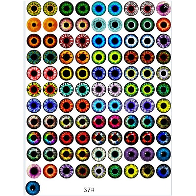 Printed Transparent Glass Cabochons GL-CBAA22A-04-1