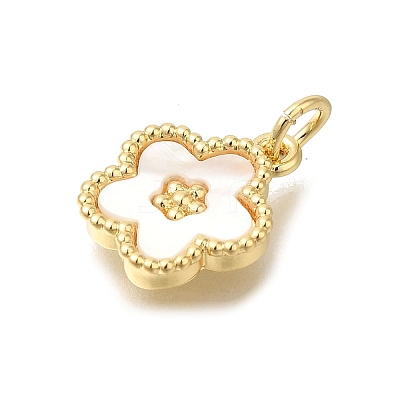 Brass Shell Pendants X-KK-R002-12G-1