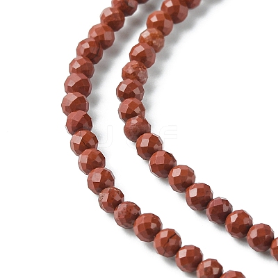 Natural Red Jasper Beads Strands LS-G-F748-H01-02-1