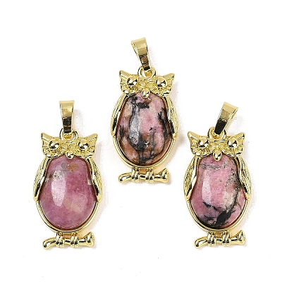 Natural Rhodonite Pendant KK-F887-02G-08-1