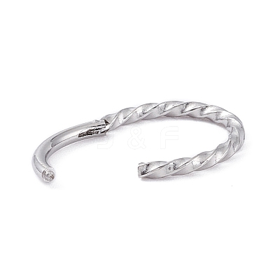 Non-Tarnish Twisted Ring Hoop Earrings for Girl Women STAS-D453-01P-03-1