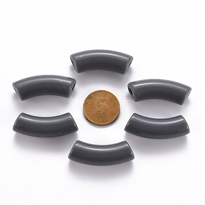 Opaque Acrylic Beads MACR-S372-001B-S037-1