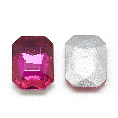 Pointed Back Glass Rhinestone Cabochons RGLA-T079-8x10mm-09-1