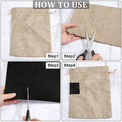Rectangle Self Adhesive Velvet Patches AJEW-WH20011-11A-1