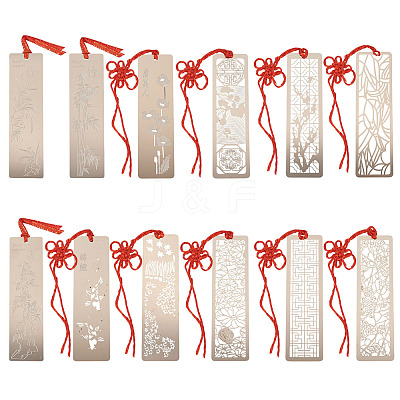 Stainless Steel Bookmarks AJEW-TA0001-07P-1