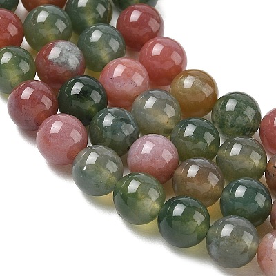 Natural Indian Agate Bead Strands G-J358-02-8mm-1