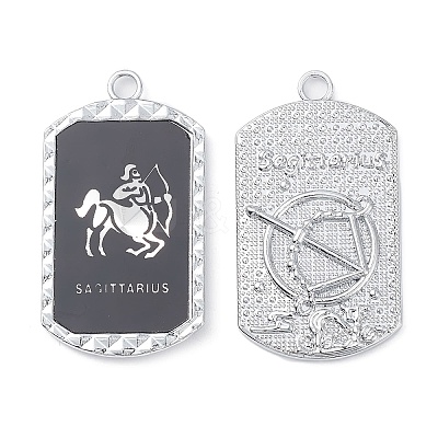 Alloy Twelve Constellations Series Big Pendants PALLOY-O107-01P-07-1
