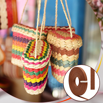 20M Handmade Woven Paper Rattan OCOR-WH0101-34C-1